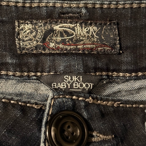 Silver Suki Baby Boot Jeans Dark Blue Size 29 - Picture 12 of 15